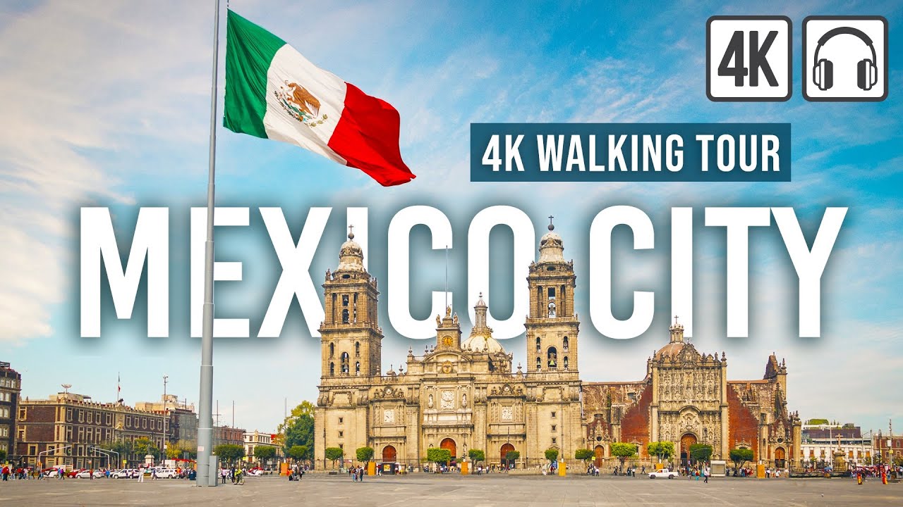 Immersive street-level walking tour through Mexico City, Mexico, showcasing authentic urban landscapes, local architecture, and the vibrant atmosphere of the city's neighborhoods