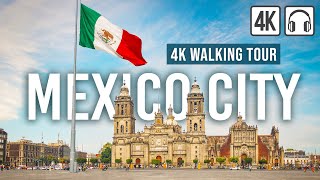 Mexico City 4K Walking Tour - 190 min Tour with Ca