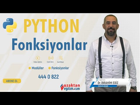 Python Online Dersleri (Fonksiyonlar ve Modüller) - Uzaktan Eğitim