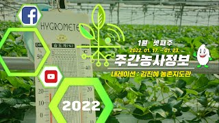 주간농사정보 1월3주