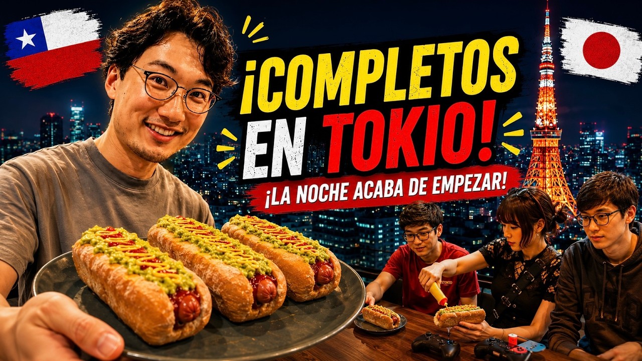 Decidí seguir vendiendo COMPLETOS CHILENOS en una zona de oficinas de TOKIO! 🇯🇵