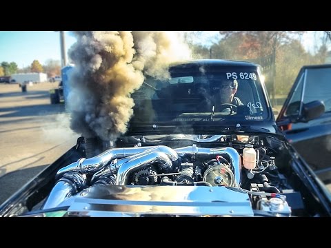 DASTARDLY DURAMAX! MID 8 SEC RECORD ETS! TRIPLE TURBO! WORLDS FASTEST PRO STREET DURAMAX!