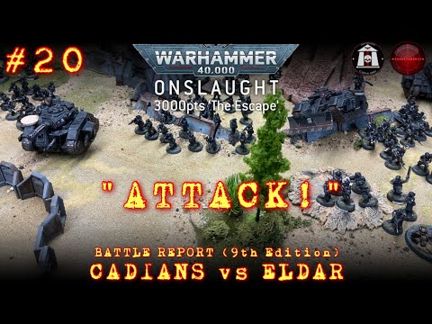 Astra Militarum (Imperial Guard) vs Eldar Warhammer 40k (Mini Apocalypse) Battle Report EP:20