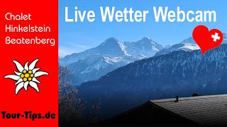Berner Oberland Live: Eiger, Mönch, Jungfrau & Thunersee – Webcam Chalet Hinkelstein Beatenberg live webcam