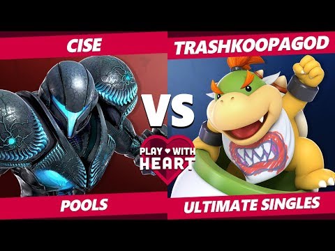 Play With Heart SSBU - Cise (Dark Samus) Vs. Tra$hKoopaGod (Bowser Jr.) Smash Ultimate Tournament