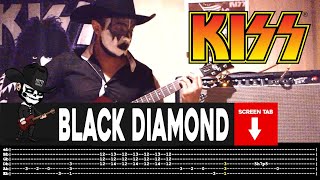 ?KISS?[ Black Diamond ] cover by Masuka | LESSON | GUITAR TAB