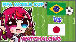【FIFA WORLD CUP WATCHALONG】応援だー！！LET'S GO JAPAN VS BRAZIL!!!