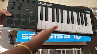 Video thumbnail for Unboxing l Alesis V25 | 25 Key USB MIDI Keyboard Controller With Backlit Pads, 4 Assignable Knobs by GLORIOUS Angelore