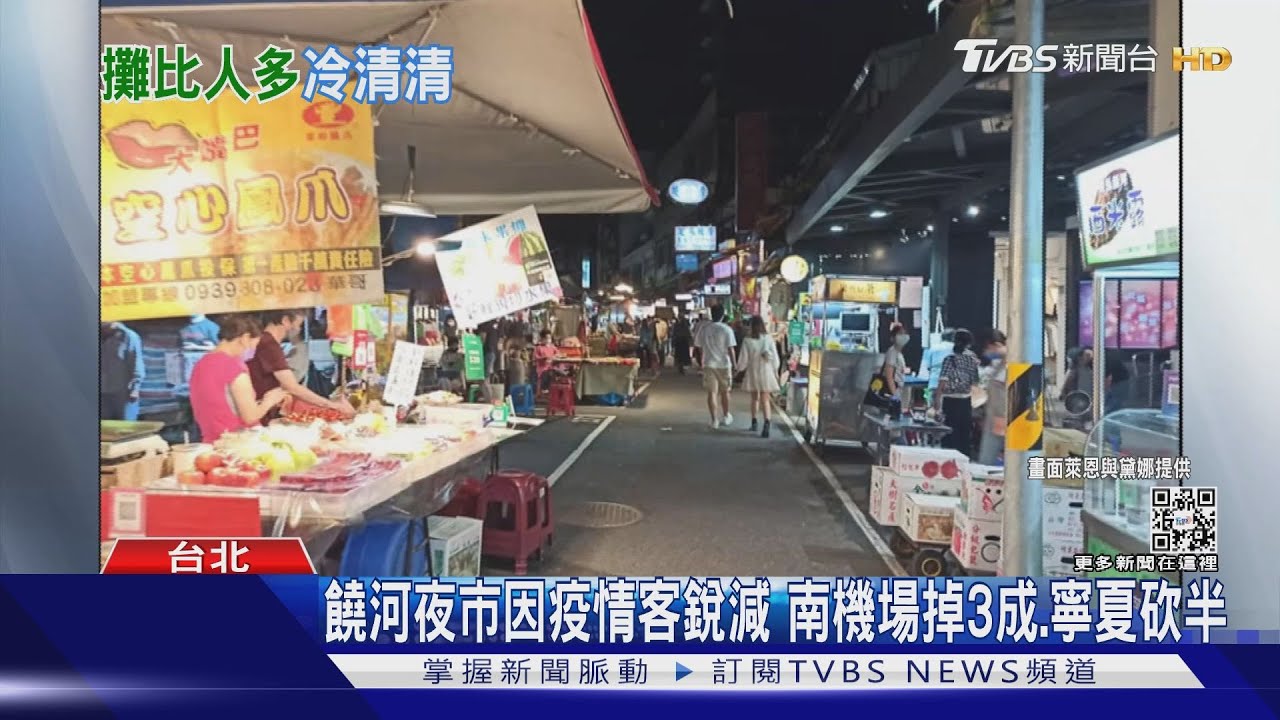饒河夜市因疫情客銳減 南機場掉3成、寧夏砍半