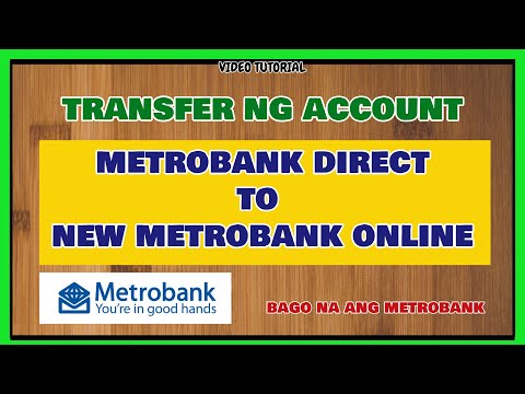How to transfer from MetrobankDirect to New Metrobank Online banking