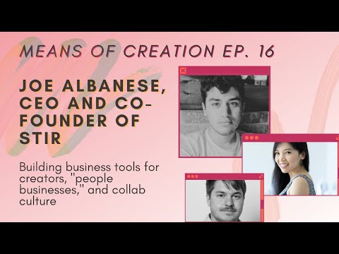 Joe Albanese, CEO and cofounder of Stir, on building ... - YouTube