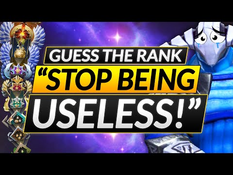 GUESS THE RANK - "You Are The MOST USELESS CARRY" - Pro Coach Review - Dota 2 Smurf Guide