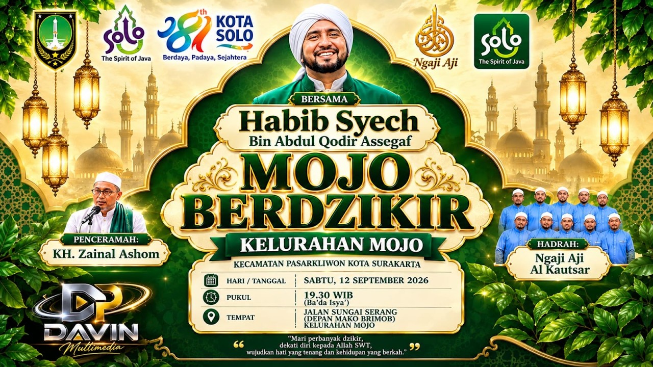 LIVE MOJO BERDZIKIR & BERSHOLAWAT BERSAMA HABIB SYECH BIN ABDUL QADIR ASSEGAF