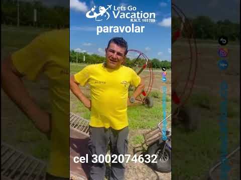 vuelo en parapente con motor en espinal tolima