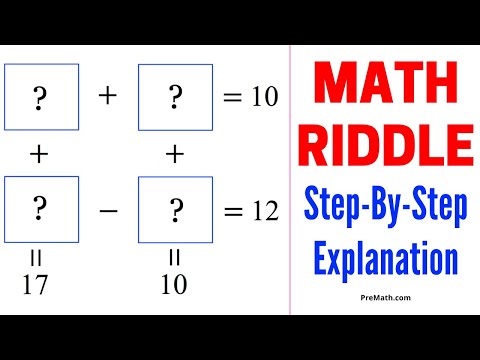 Can You Solve this Math Riddle: Fill in the Box Math Puzzle | Step-by-Step Explanation