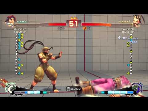 torowa [Ibuki] vs shinochan [T.Hawk] SSF4 Japanese Online Ranked Matches - TRUE-HD