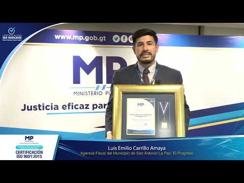 Agencia Fiscal del Municipio San Antonio La Paz, El Progreso cuenta con Certificación ISO 9001:2015