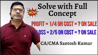 Computation of Gross Profit ratio on Cost and Sale | By CA/CMA Santosh Kumar