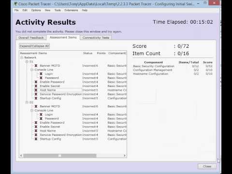 grading packet tracer