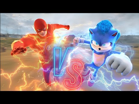Sonic vs Flash Race Full Movie Animated Part 1 2 3 4 Who is Faster Sonic The Hedgehog