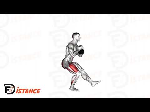 Squat pistol avec kettlebell - Exercice Squat pistol avec kettlebell en vidéo