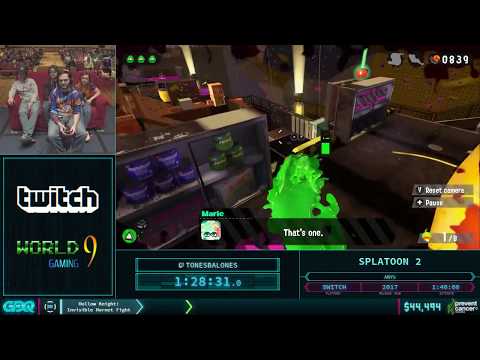 AGDQ 2018 Sheever gets donation for cancer.