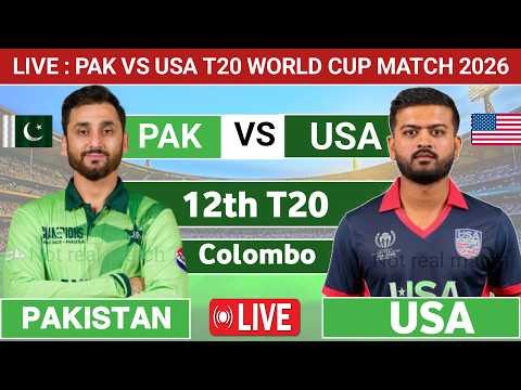 🔴LIVE : Pakistan vs USA cricket match today live | T20 world cup Today cricket match | Pak vs USA