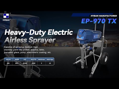 Airless Sprayer Product Showcase: HVBAN EP970TX Electric Airless Paint Sprayer In Action