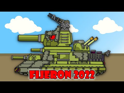 How To Draw Cartoon Tank Fijeron 2022 | HomeAnimations - Cartoons About Tanks