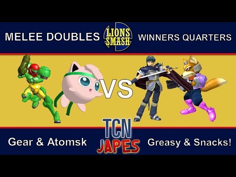 TCNJapes 3 SSBM Doubles - Atomsk/Gear vs. Greasy/Snacks! - Winners Quarters