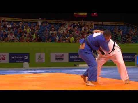 EYOF2013 JUDO (B) SHAKHBAZOV (RUS) BEATS DZEBISASHVILI (GEO)