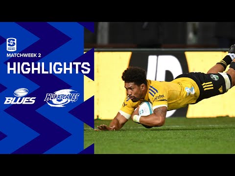 DHL Super Rugby Pacific R2 Highlights: Blues v Hurricanes (2022)