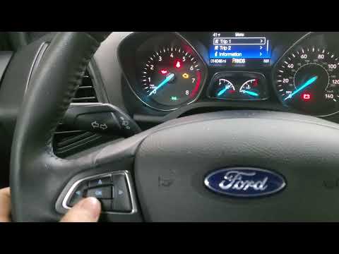 2019 Ford Escape Oil Change Message Reset
