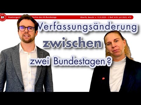 Verfassungsänderung zwischen zwei Bundestagen?