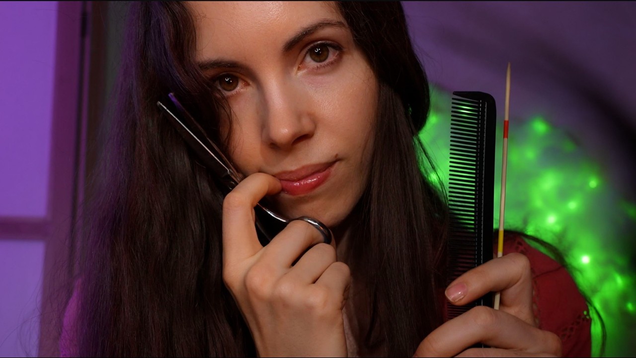 ASMR Mens Haircut & Scalp Treatment (Close & Comforting)