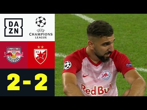 Nach Zwei-Tore-Führung! Salzburg verpasst CL-Einzug: Salzburg - Belgrad | UCL Playoffs | DAZN HL