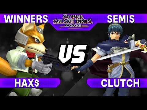 Smash Melee - Hax$ (Fox) vs Clutch (Marth) - Major Flavor Winners Semis