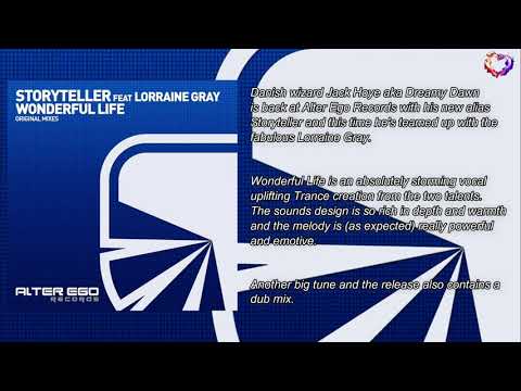 Storyteller feat. Lorraine Gray - Wonderful Life (Original Mix) [Alter Ego Records]