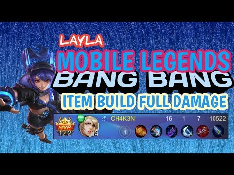 LAYLA ITEM BUILD FULL DAMAGE - MOBILE LEGENDS