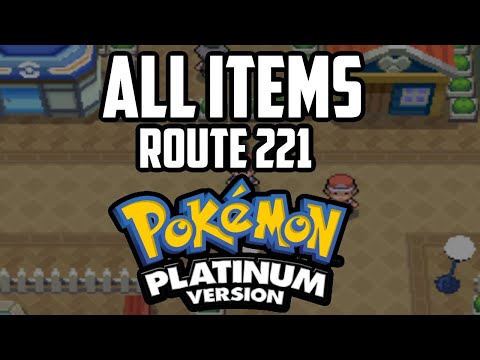 EVERY Item in Route 221 - Pokémon Platinum