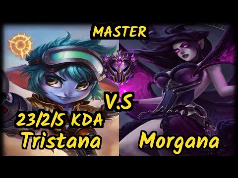 MSF Hans Sama (TRISTANA) vs MORGANA - 23/2/5 KDA BOTTOM ADC GAMEPLAY - EUW Ranked MASTER