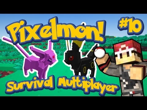 Pixelmon Survival Multiplayer Episode 10 - Umbreon or Espeon? w/LittleLizardGaming