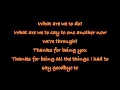 Lenka-Bring Me Down Lyrics 