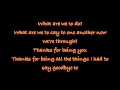 Lenka-Bring Me Down Lyrics 