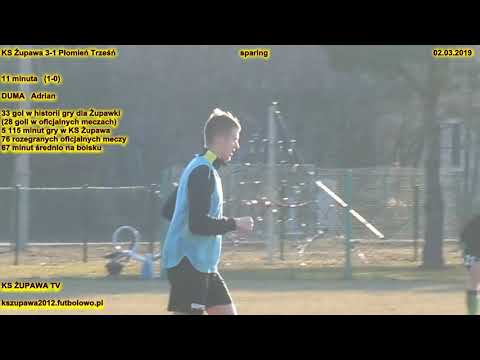 Sparing: KS Żupawa 3-1 Płomień Trześń (1-0 Duma Adrian) 02.03.2019
