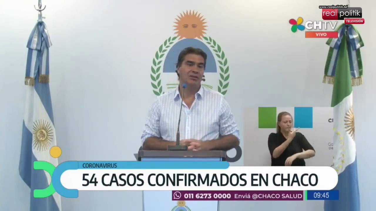 Chaco: Jorge Capitanich informa sobre la situación epidemiológica en la provincia