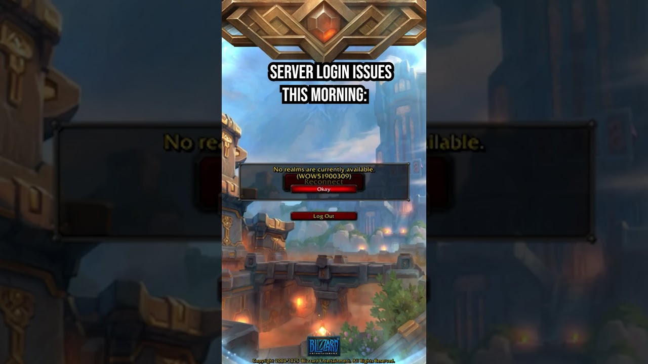 PLEASE LET ME PLAY THE GAME BLIZZARD!!!! | #worldofwarcraft  #serverissues #patchday