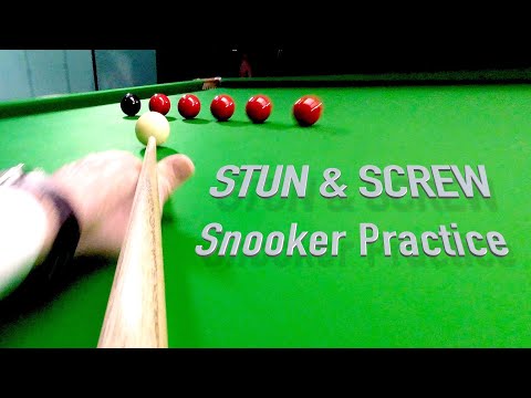 134. Stun & Screw Snooker Practice