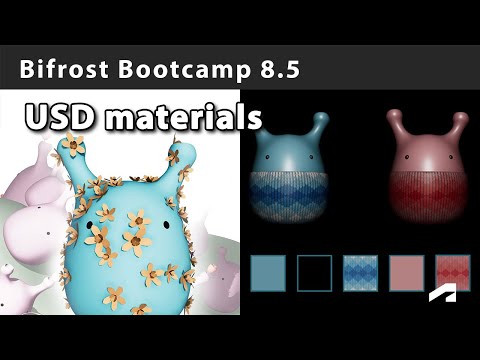 Bifrost Bootcamp 8.5 - Defining materials with Bifrost-USD