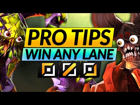 How to STOMP IMPOSSIBLE LANES - INSANE Tips of Pro Players - Dota Advanced Guide